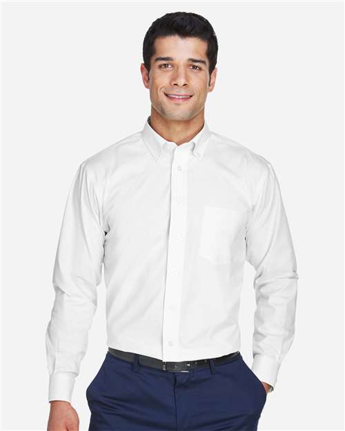 Men's Crown Collection® Oxford Woven Dress Shirt - White