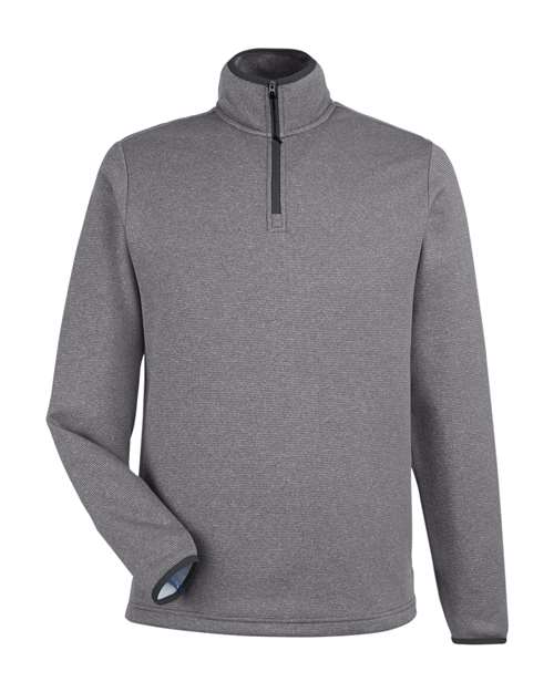 Men's Venture Heathered Stripe Quarter-Zip Pullover - Black/ White