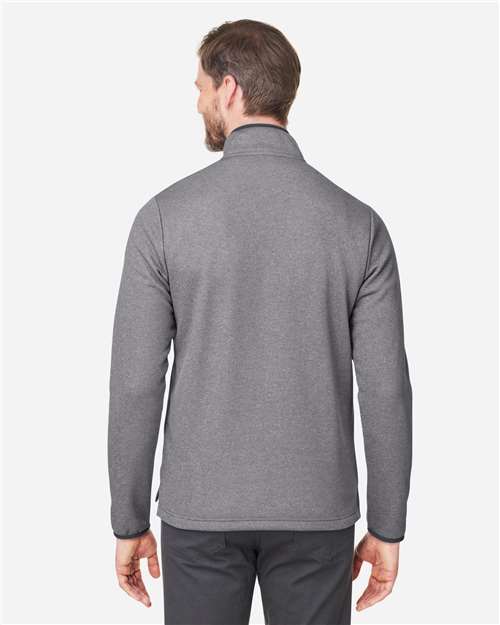 Men's Venture Heathered Stripe Quarter-Zip Pullover - Black/ White