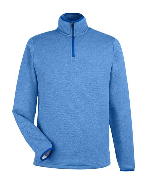 Men's Venture Heathered Stripe Quarter-Zip Pullover - True Royal/ White