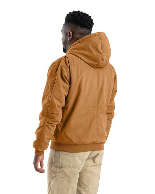 Men's Heartland Washed Cotton Duck Hooded Jacket - Brown Duck