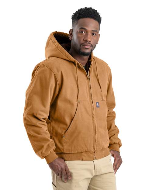 Men's Heartland Washed Cotton Duck Hooded Jacket - Brown Duck