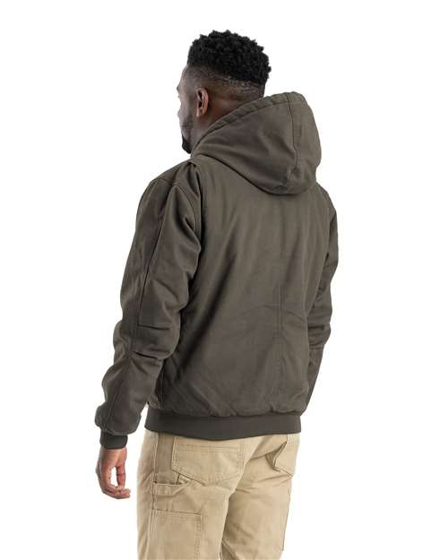Men's Heartland Washed Cotton Duck Hooded Jacket - Olive Duck