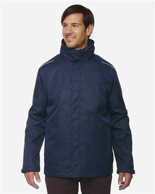 Men's Tall Region 3-in-1 Jacket with Fleece Liner - Classic Navy