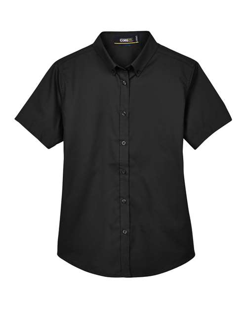Women's Optimum Short Sleeve Twill Shirt - Black