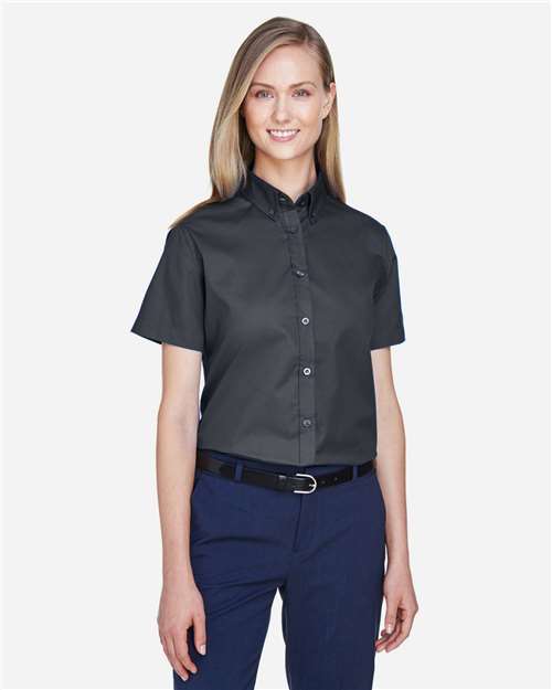 Women's Optimum Short Sleeve Twill Shirt - Carbon