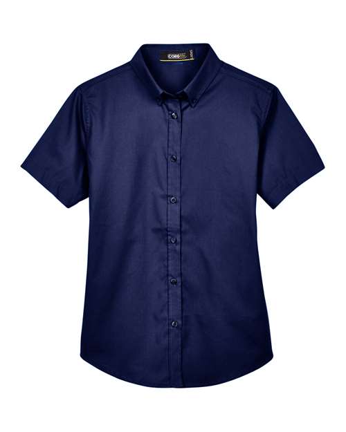 Women's Optimum Short Sleeve Twill Shirt - Classic Navy