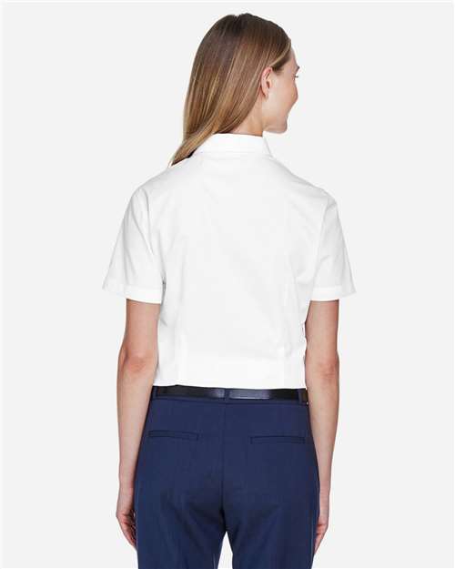 Women's Optimum Short Sleeve Twill Shirt - White