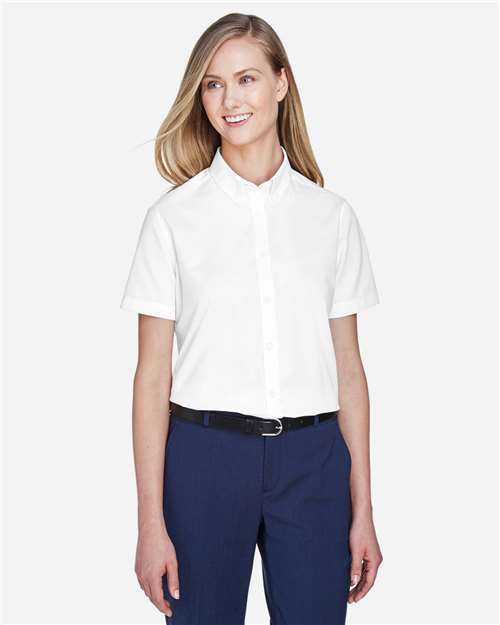 Women's Optimum Short Sleeve Twill Shirt - White