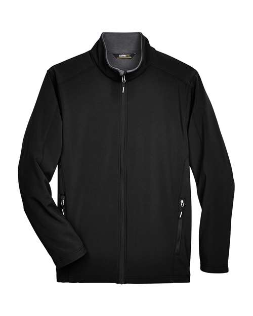 Men's Tall Cruise Two-Layer Fleece Bonded Soft Shell Jacket - Black