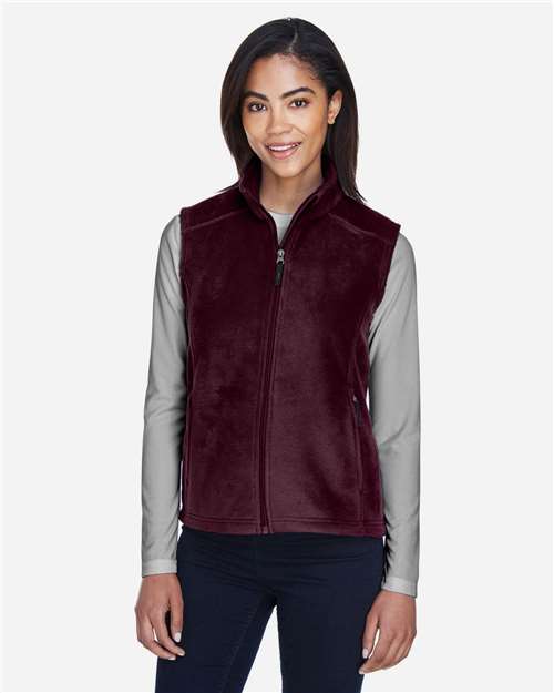 Women's Journey Fleece Vest - Burgundy