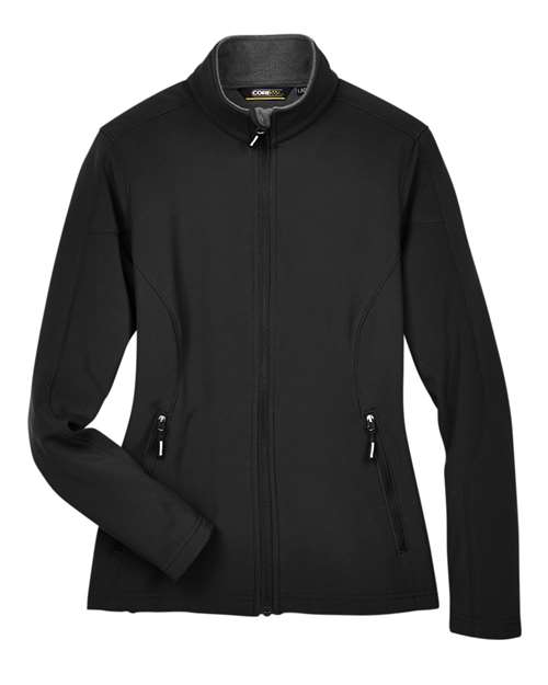 Women's Cruise Two-Layer Fleece Bonded Soft Shell Jacket - Black