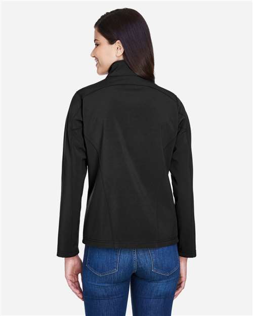 Women's Cruise Two-Layer Fleece Bonded Soft Shell Jacket - Black