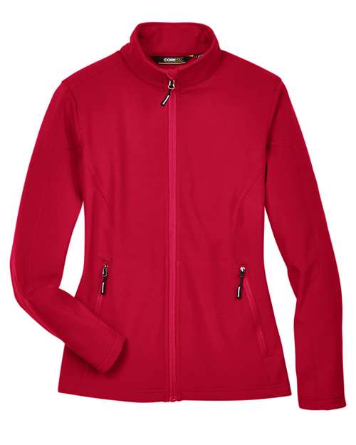 Women's Cruise Two-Layer Fleece Bonded Soft Shell Jacket - Classic Red