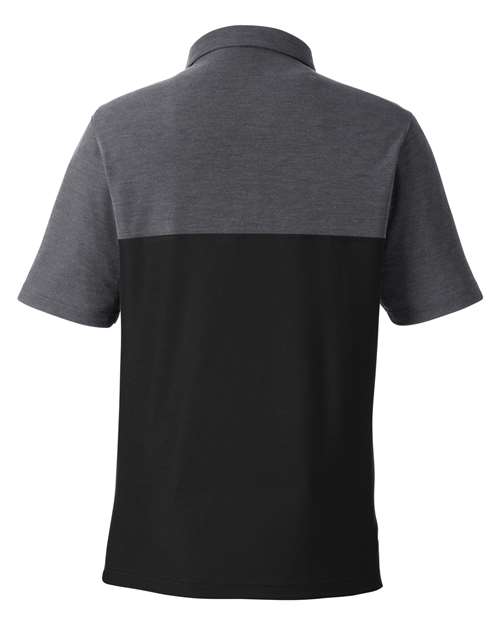 Men's Fusion ChromaSoft™ Colorblock Polo - Black/ Carbon Heather