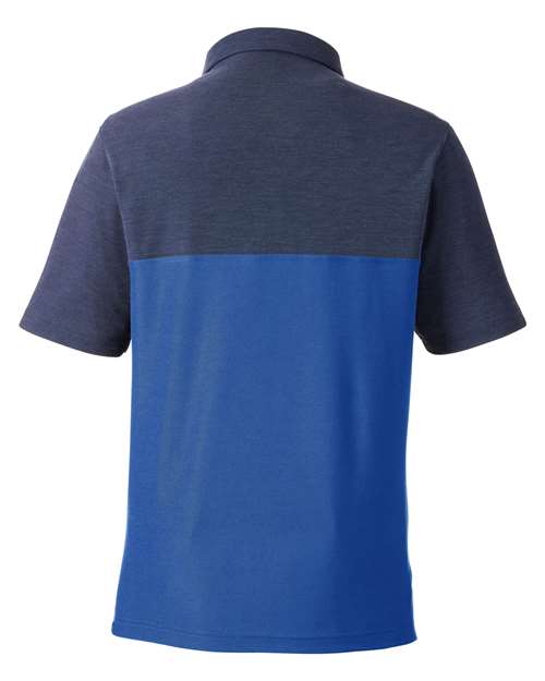 Men's Fusion ChromaSoft™ Colorblock Polo - True Royal/ Classic Navy Heather