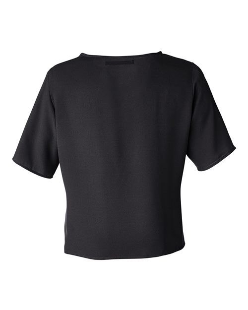 Women's Perfect Fit™ Tie Front Blouse - Black