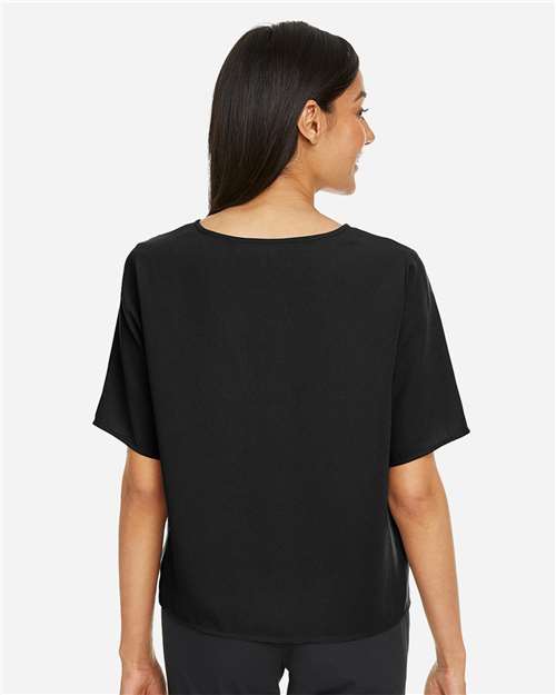 Women's Perfect Fit™ Tie Front Blouse - Black