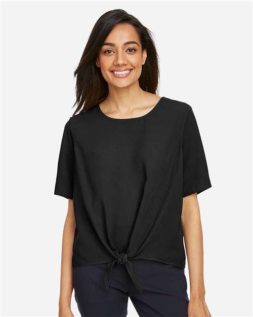 Women's Perfect Fit™ Tie Front Blouse - Black