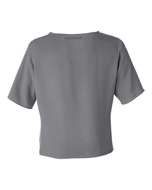 Women's Perfect Fit™ Tie Front Blouse - Graphite