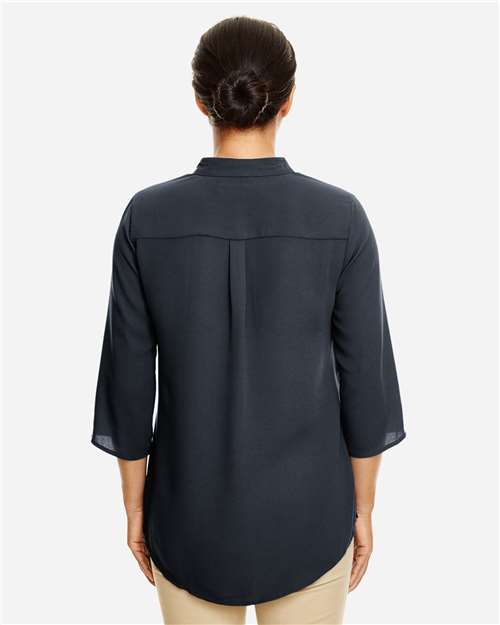 Women's Perfect Fit™ Three-Quarter Sleeve Crepe Tunic - Black