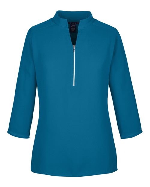 Women's Perfect Fit™ Three-Quarter Sleeve Crepe Tunic - Dark Teal