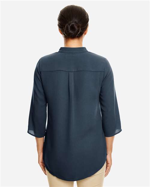 Women's Perfect Fit™ Three-Quarter Sleeve Crepe Tunic - Navy