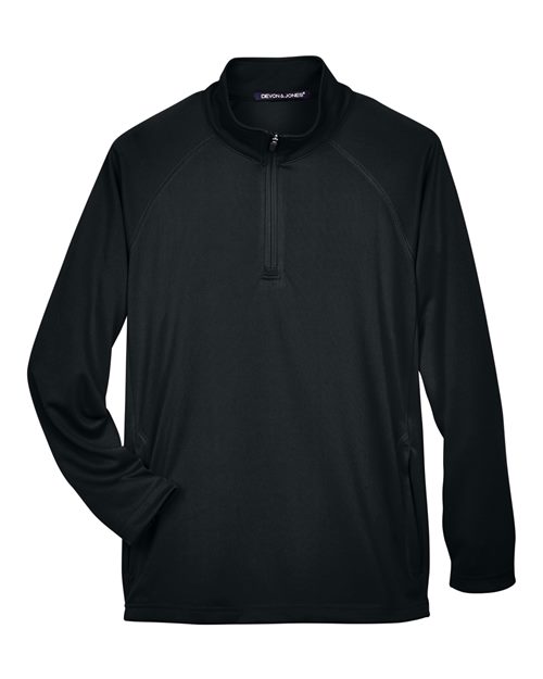 Men's Stretch Tech-Shell® Compass Quarter-Zip Pullover - Black