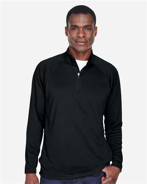 Men's Stretch Tech-Shell® Compass Quarter-Zip Pullover - Black