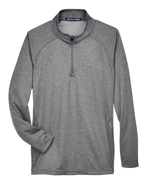 Men's Stretch Tech-Shell® Compass Quarter-Zip Pullover - Dark Grey Heather