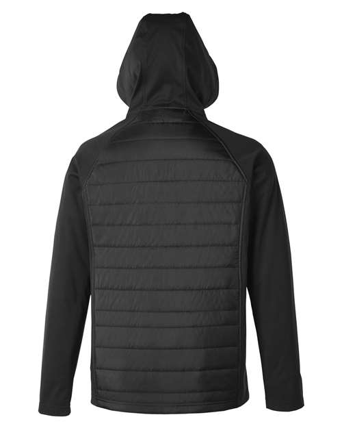 Unisex Techno Lite Hybrid Hooded Jacket - Black