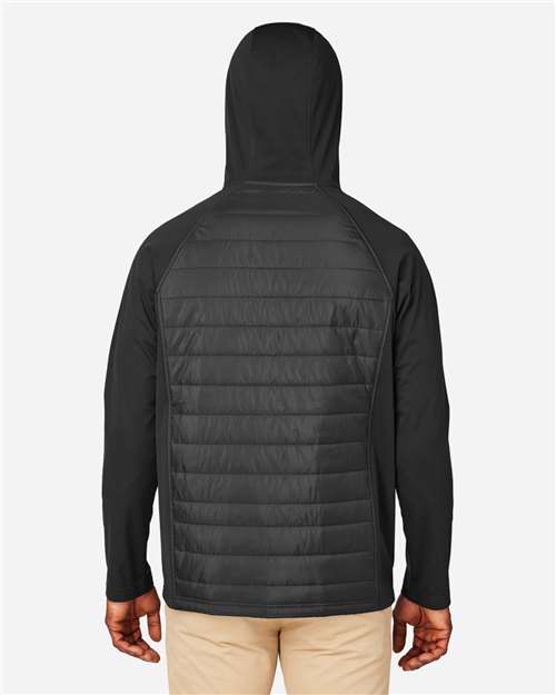 Unisex Techno Lite Hybrid Hooded Jacket - Black