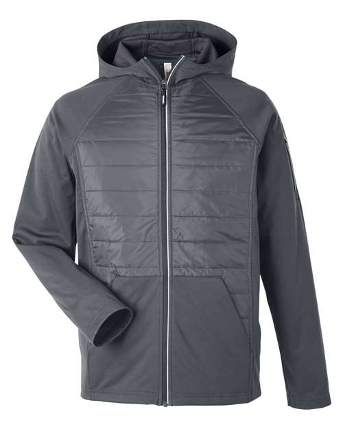 Unisex Techno Lite Hybrid Hooded Jacket - Carbon