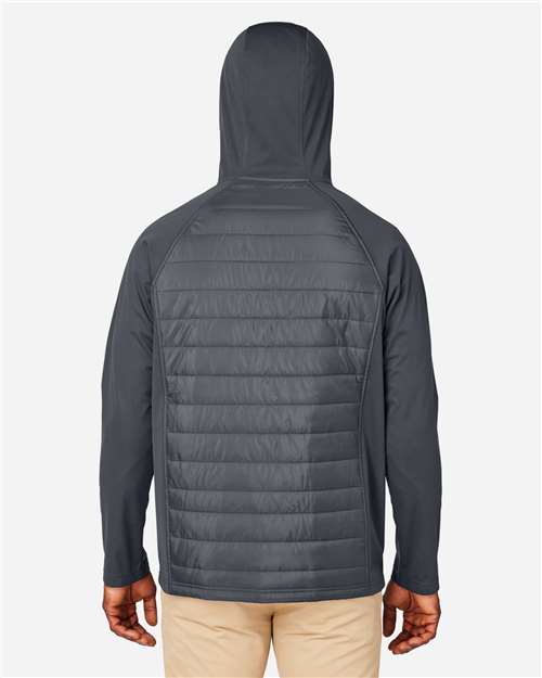 Unisex Techno Lite Hybrid Hooded Jacket - Carbon