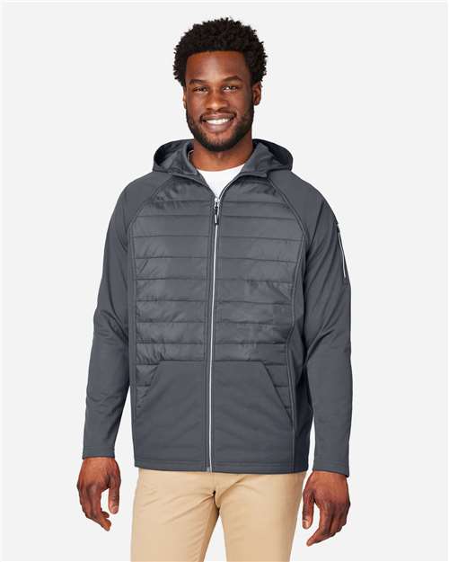 Unisex Techno Lite Hybrid Hooded Jacket - Carbon