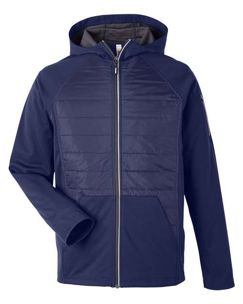 Unisex Techno Lite Hybrid Hooded Jacket - Classic Navy