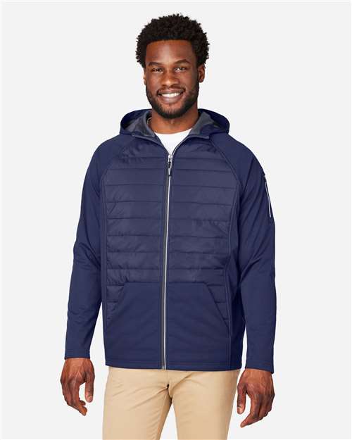 Unisex Techno Lite Hybrid Hooded Jacket - Classic Navy
