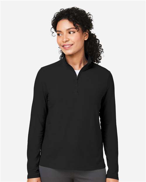 Women's Raleigh Stretch Quarter-Zip Pullover - Black