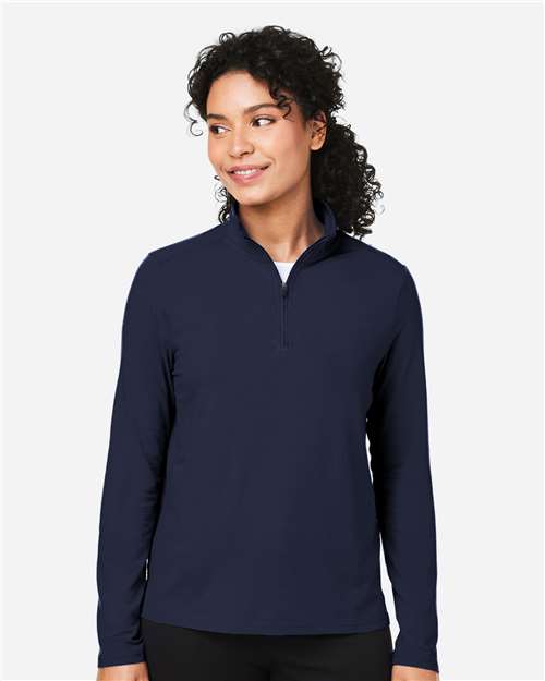 Women's Raleigh Stretch Quarter-Zip Pullover - Navy