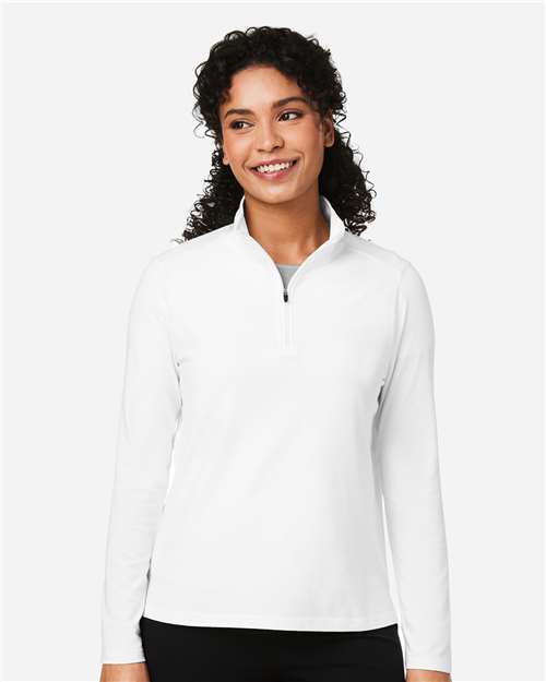 Women's Raleigh Stretch Quarter-Zip Pullover - White