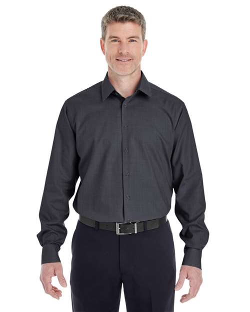 Men's Crown Collection® Royal Dobby Dress Shirt - Black