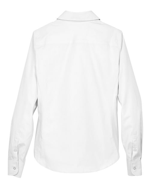 Women's Crown Collection® Broadcloth Woven Dress Shirt - White
