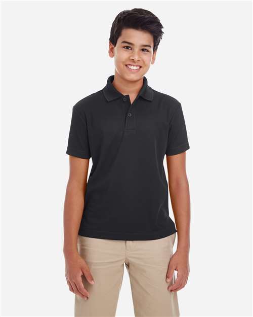 Youth Origin Performance Piqué Polo - Black