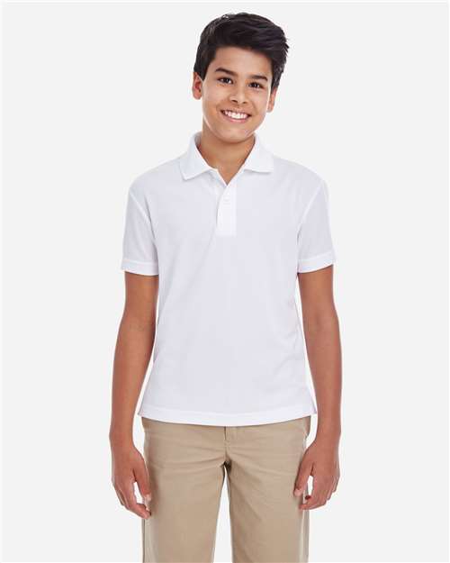 Youth Origin Performance Piqué Polo - White
