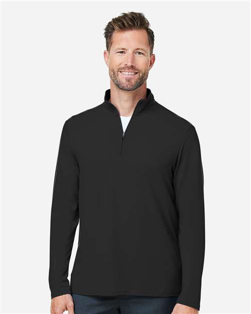 Men's Raleigh Stretch Quarter-Zip Pullover - Black