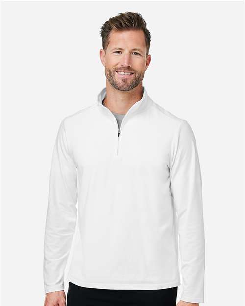 Men's Raleigh Stretch Quarter-Zip Pullover - White