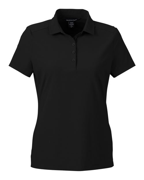 Women's CrownLux Performance® Windsor Welded Polo - Black