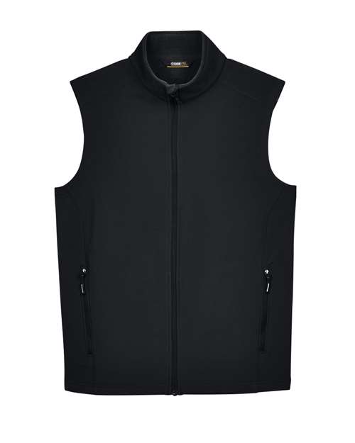 Men's Cruise Two-Layer Fleece Bonded Soft Shell Vest - Black
