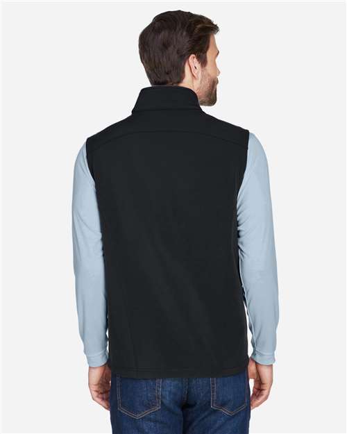 Men's Cruise Two-Layer Fleece Bonded Soft Shell Vest - Black