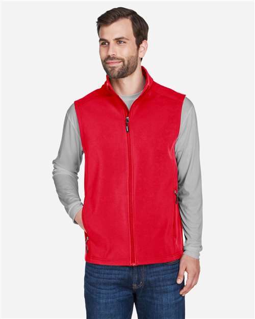 Men's Cruise Two-Layer Fleece Bonded Soft Shell Vest - Classic Red